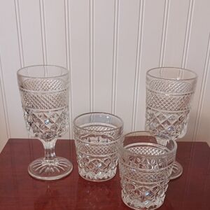 4 Vintage Anchor Hocking glasses
